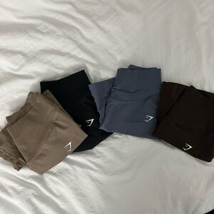 Gymshark adapt shorts  in Tan, Black, Blue, and Brown